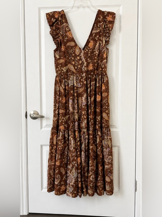 Dresses & Skirts - On Saison Brown Paisley Midi dress